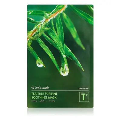 Dr.Ceuracle Tea Tree Purifine zklidňující plátýnková maska pro problematickou pleť, akné 23 ml