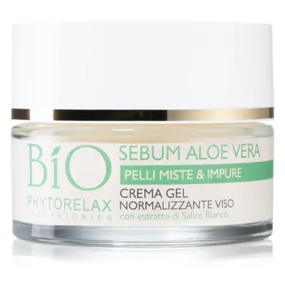 Phytorelax Laboratories Bio Sebum Aloe Vera hydratační gel krém na redukci mastnoty pleti 50 ml