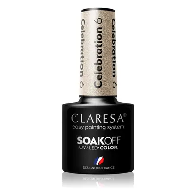 Claresa SoakOff UV/LED Color Celebration gelový lak na nehty odstín 6 5 g