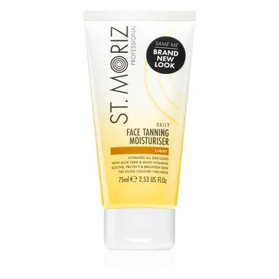 St. Moriz Daily Tanning Face Moisturiser hydratační samoopalovací krém na obličej typ Light 75 m