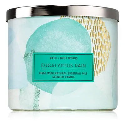 Bath & Body Works Eucalyptus Rain svíčka III. 411 g