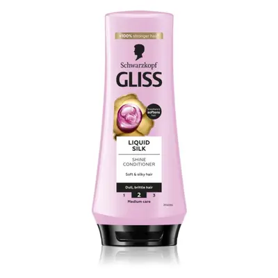 Schwarzkopf Gliss Liquid Silk regenerační balzám pro posílení a lesk vlasů 200 ml