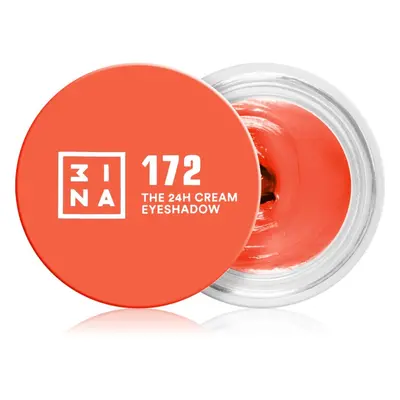 3INA The 24H Cream Eyeshadow krémové oční stíny odstín 172 - Electric Orange 3 ml