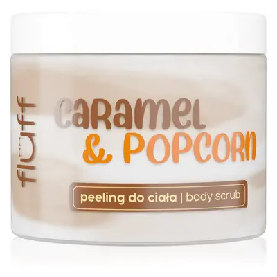 Fluff Caramel & Popcorn tělový peeling 160 ml