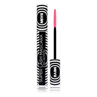 Miyo Super Lash 3 in 1 Action řasenka pro prodloužení, natočení a objem odstín Black 10 ml