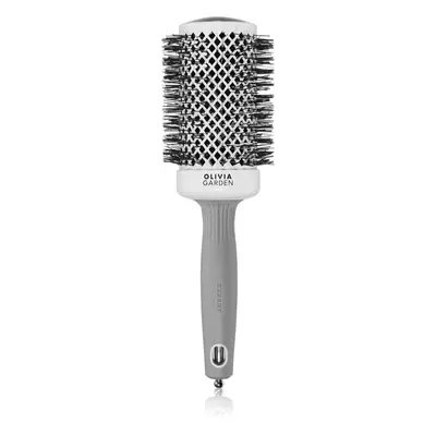 Olivia Garden Expert Shine Wavy Bristles White&Grey kartáč na vlasy průměr 55 mm 1 ks