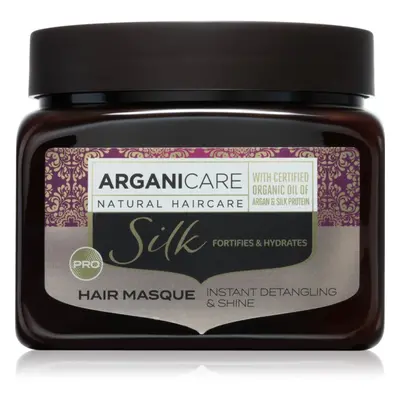 Arganicare Silk Protein Fortifying Mask hydratační maska na vlasy s proteinem 500 ml