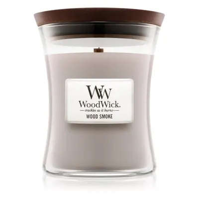 Woodwick Wood Smoke vonná svíčka s dřevěným knotem 275 g