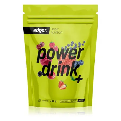 Edgar Power Drink + podpora sportovního výkonu s kofeinem příchuť Berries 600 g