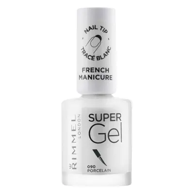 Rimmel Super Gel Step 1 lak na francouzskou manikúru odstín 090 Porcelain 12 ml