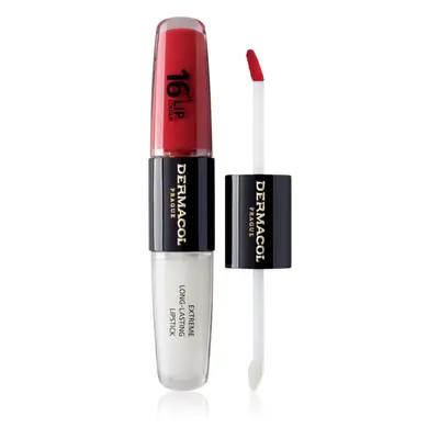 Dermacol 16H Lip Colour dlouhotrvající rtěnka a lesk na rty odstín 36 Coral Sunset 2x4 ml