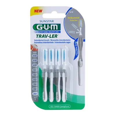 G.U.M Trav-Ler Interdental mezizubní kartáčky 2,0 mm 4 ks