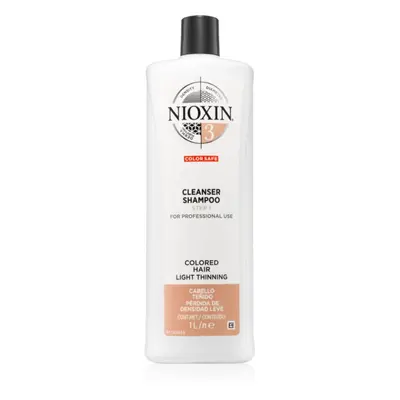 Nioxin System 3 Color Safe čisticí šampon pro barvené řídnoucí vlasy 1000 ml