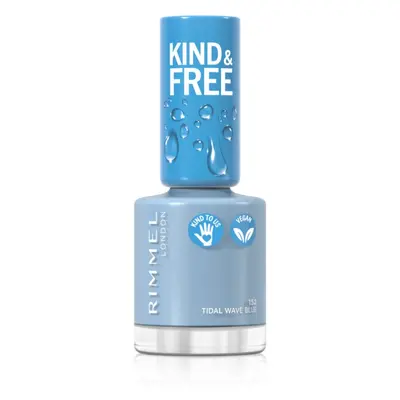 Rimmel Kind & Free lak na nehty odstín 152 Tidal Wave Blue 8 ml