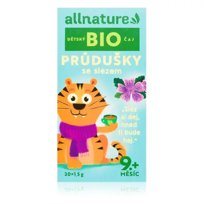 Allnature Dětský čaj BIO Průdušky se slézem čaj v BIO kvalitě 20x1,5 g