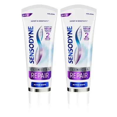 Sensodyne Clinical Repair Active White zubní pasta 2x75 ml