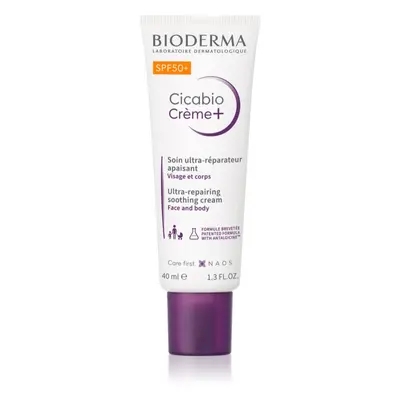 Bioderma Cicabio Créme+ SPF 50+ krém na obličej SPF 50+ 40 ml