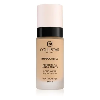 Collistar Impeccabile Long Wear Foundation dlouhotrvající make-up SPF 15 3R Rosy Natural 30 ml