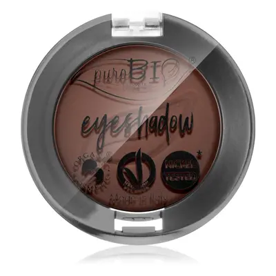 puroBIO Cosmetics Compact Eyeshadows oční stíny odstín 03 Brown 2,5 g