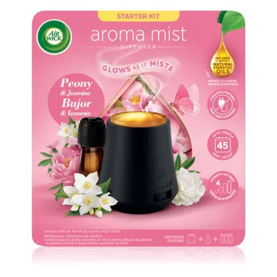 Air Wick Aroma Mist Peony & Jasmine aroma difuzér s náplní + baterie 1 ks