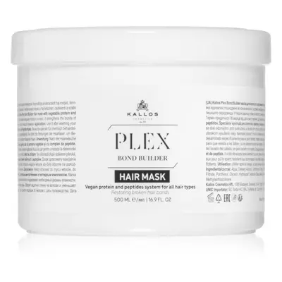 Kallos Plex Hair Mask regenerační maska pro poškozené, chemicky ošetřené vlasy 500 ml