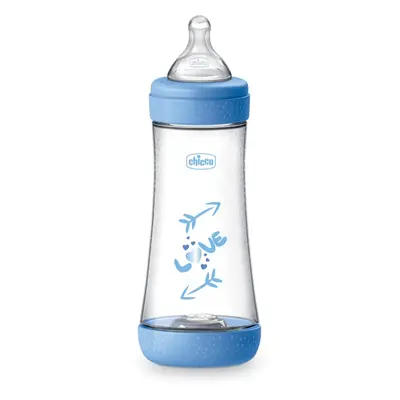 Chicco Perfect 5 kojenecká láhev 4 m+ Fast Flow Blue 300 ml