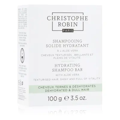 Christophe Robin Hydrating Shampoo Bar with Aloe Vera tuhý šampon pro suché a zcitlivělé vlasy 1