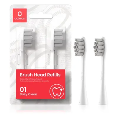 Oclean Brush Head Standard Clean náhradní hlavice pro zubní kartáček P2S6 W02 White 2 ks