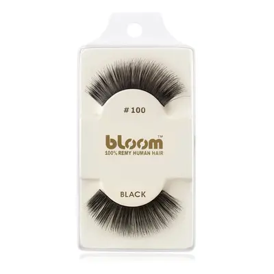 Bloom Natural nalepovací řasy z přírodních vlasů No. 100 (Black) 1 cm