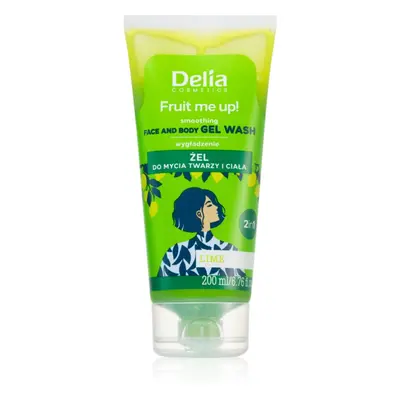 Delia Cosmetics FRUIT ME UP! mycí gel na obličej a tělo Lime 200 ml