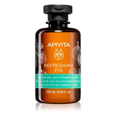 Apivita Refreshing Fig Shower Gel osvěžující sprchový gel s esenciálními oleji 250 ml