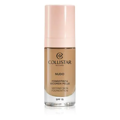 Collistar NUDO Second Skin Foundation SPF 15 rozjasňující hydratační make-up s vyhlazujícím efek