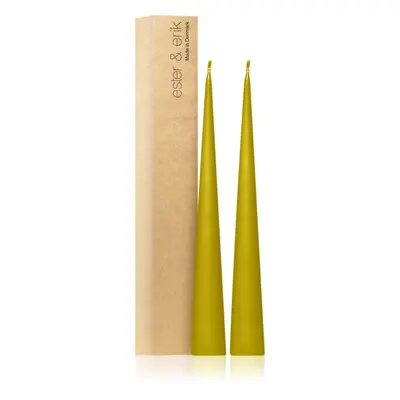 ester & erik cone candles pure wasabi (no. 68/2) dekorativní svíčka 2x37 cm