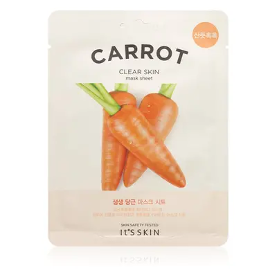 It´s Skin The Fresh Mask Carrot plátýnková maska s čisticím efektem 19 g