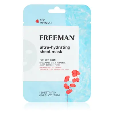 Freeman Essentials Hyaluronic Acid & Super Berries hydratační plátýnková maska pro suchou pleť 2