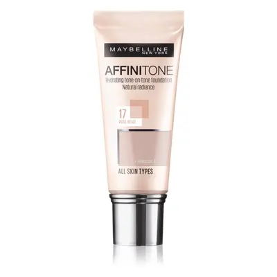 MAYBELLINE NEW YORK Affinitone hydratační make-up odstín 17 Rose Beige 30 ml