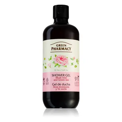 Green Pharmacy Rose & Green Tea Shower Gel jemný sprchový gel 500 ml