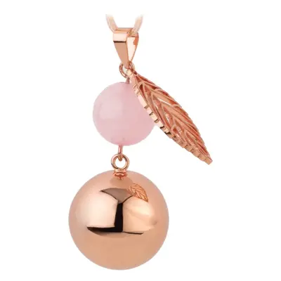 Bola FANTASY Rose Gold Pearl Leaf těhotenská rolnička 1 ks