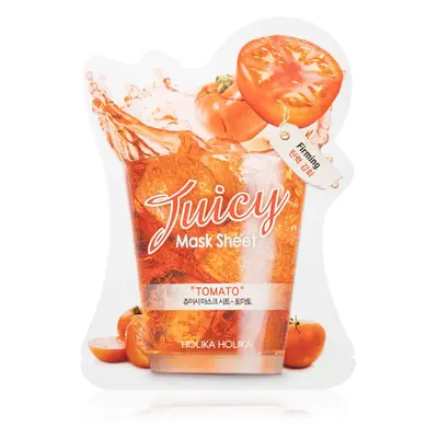 Holika Holika Juicy Mask Sheet Tomato zpevňující plátýnková maska na kontury obličeje 20 ml