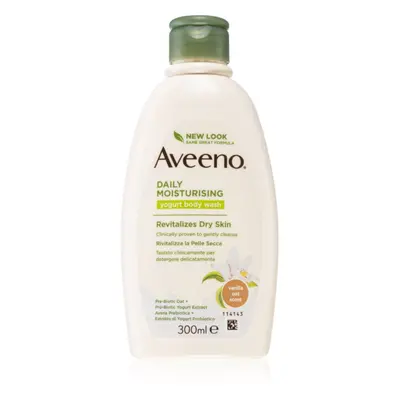 Aveeno Daily Moisturising Yoghurt body wash vyživující sprchový gel Vanilla & Yoghurt 300 ml