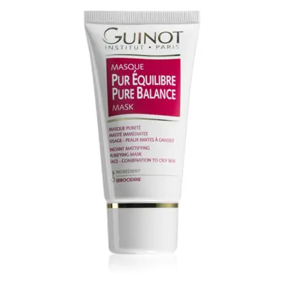 Guinot Pure Balance čisticí maska pro redukci kožního mazu a minimalizaci pórů 50 ml