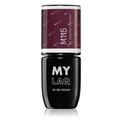 MYLAQ UV Gel Polish gelový lak na nehty odstín My Roaster Chestnut 5 ml