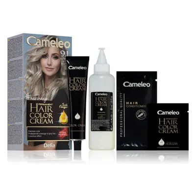 Delia Cosmetics Cameleo Omega permanentní barva na vlasy odstín 9.1 Ultimate Ash Blonde