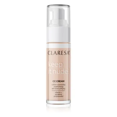 Claresa Keep It Nude hydratační make-up pro sjednocení barevného tónu pleti odstín 102 Warm Medi