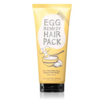 Too Cool For School Egg Remedy Hair Pack vyživující a hydratační maska na vlasy s extraktem z va