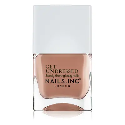 Nails Inc. Get Undressed pečující lak na nehty odstín Better Naked 14 ml