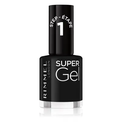 Rimmel Super Gel gelový lak na nehty bez užití UV/LED lampy odstín 070 Black Obsession 12 ml