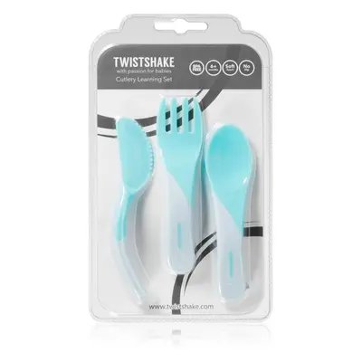 Twistshake Learn Cutlery příbor Blue 6 m+ 3 ks