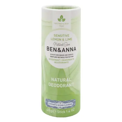 BEN&ANNA Sensitive Lemon & Lime tuhý deodorant 40 g