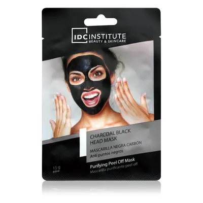 IDC Institute Charcoal Blackhead Mask slupovací maska proti černým tečkám s aktivním uhlím 15 g